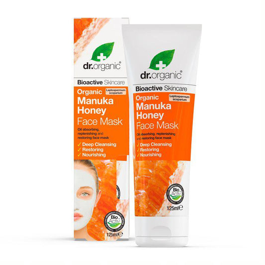 Máscara facial de mel de Manuka Dr. Organic, 125 ml