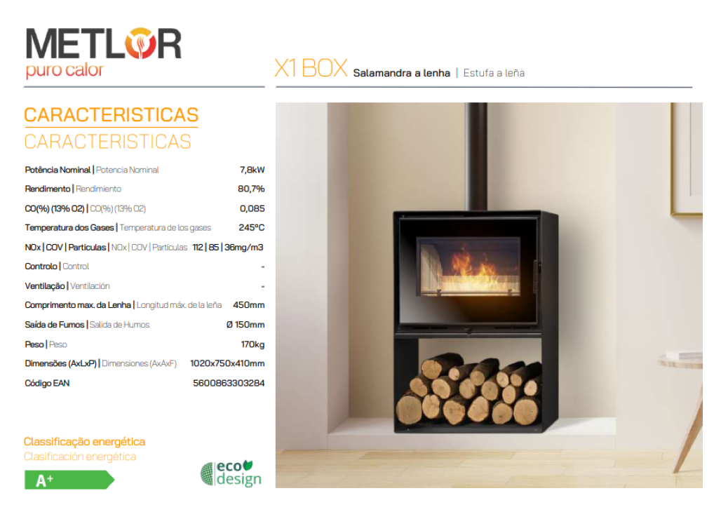 Estufa De Leña Metlor Modelo X1 Box_2