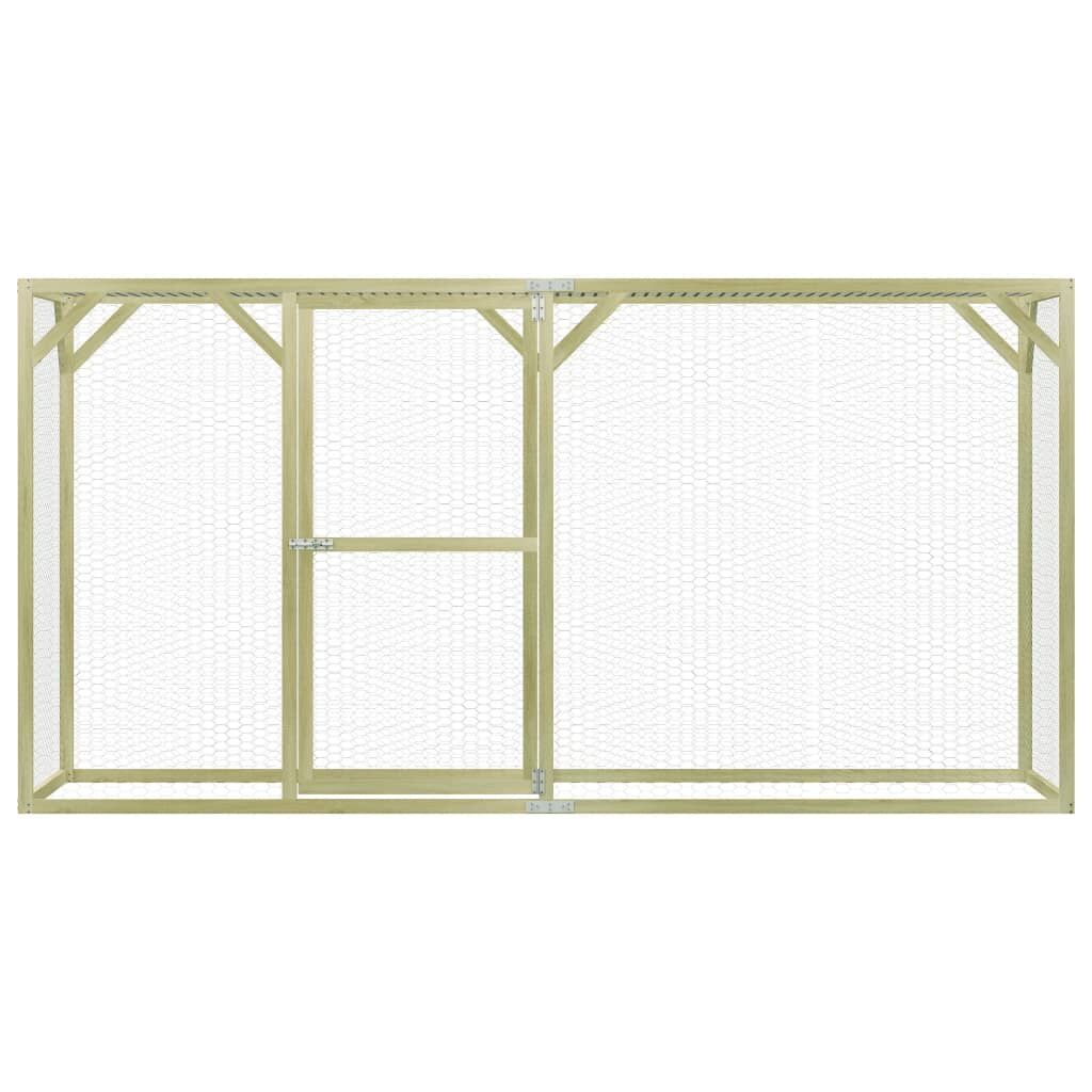 Vidaxl Gallinero De Madera De Pino Impregnada 1,5x3x1,5 M_1