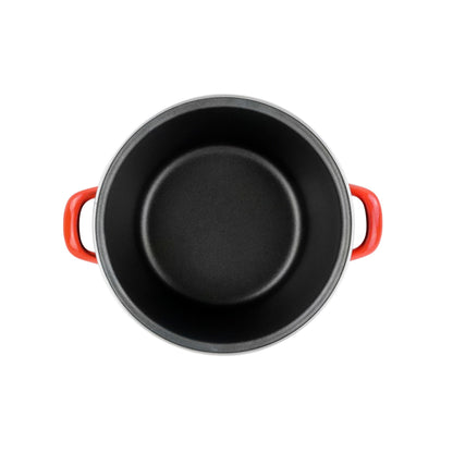 Olla 'sr' Ø24cm Con Tapa Vidrio Rojo Magefesa_4