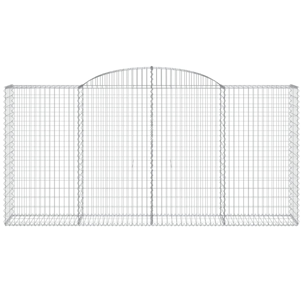 Cestas Gaviones 4 Uds Forma De Arco Hierro 300x50x140/160 Cm_3