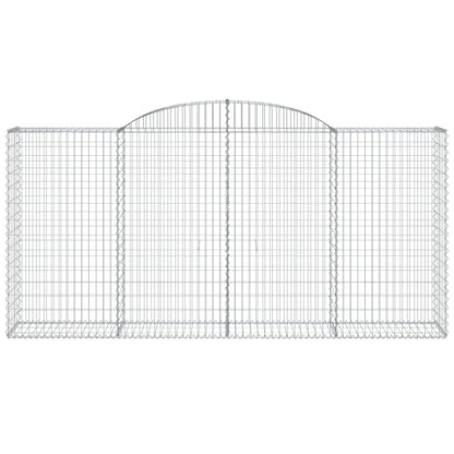Cestas Gaviones 4 Uds Forma De Arco Hierro 300x50x140/160 Cm_3