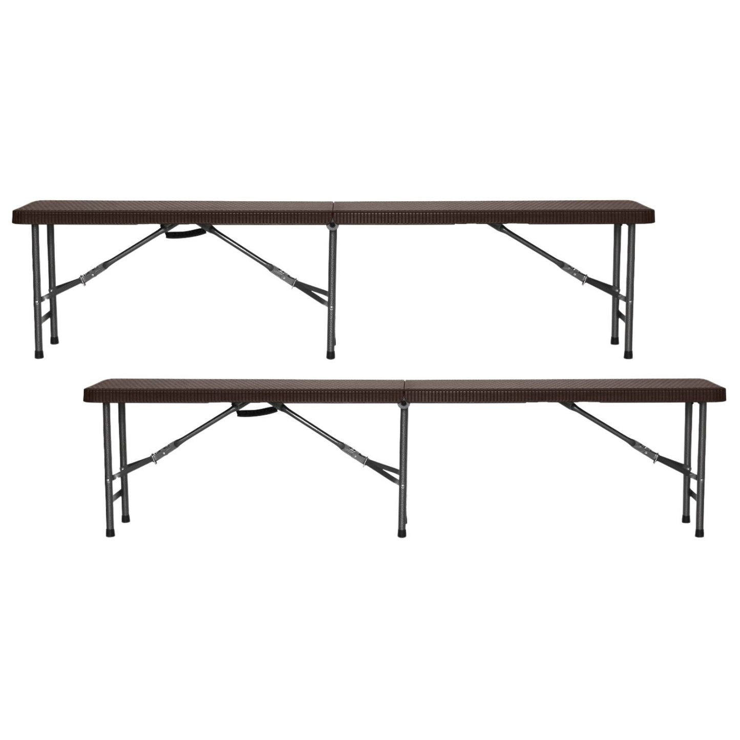 Pack 2 Bancos Plegables Catering 180x30x43cm O91_0
