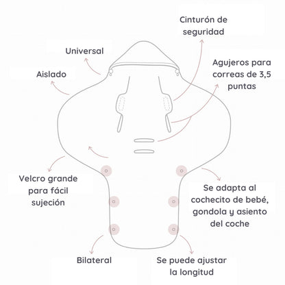 Saco Para Grupo 0 Unviersal Invierno Royal Baby Grey_3