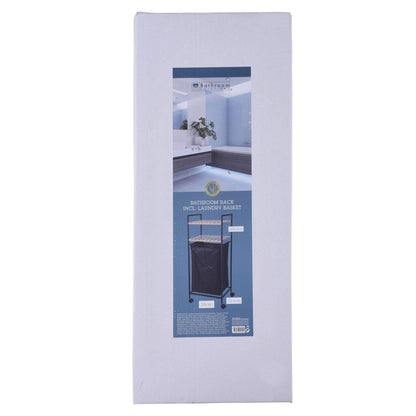 Well Home Estantería De Baño 2 Estantes Y Bolsa De Lavandería H.89,5cm_2