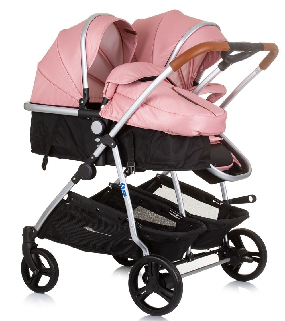 Carrito De Bebé Gemelar Dúo Smart Con 2 Grupo 0+ Flamingo_1