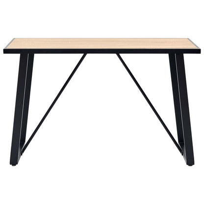 Mesa De Comedor De Mdf Color Roble 120x60x75 Cm_1