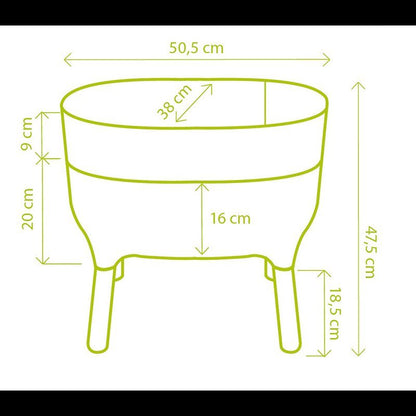 Jardinera Elevada Urbalive Low Antracita Con Auto-riego_3