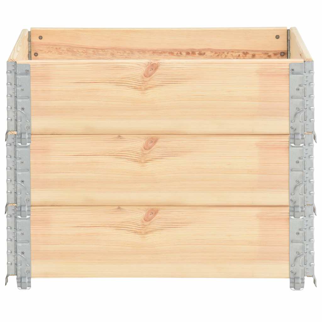 Arriates De Madera Maciza De Pino 3 Unidades 60x80 Cm_2