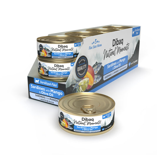 Dibaq Natural Moments 5 Star Esterilizados De Sardinas Con Mango, 12 Latas X 70gr_0