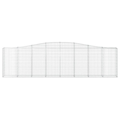 Cestas De Gaviones 4 Uds Forma De Arco Hierro 400x30x100/120 Cm_3