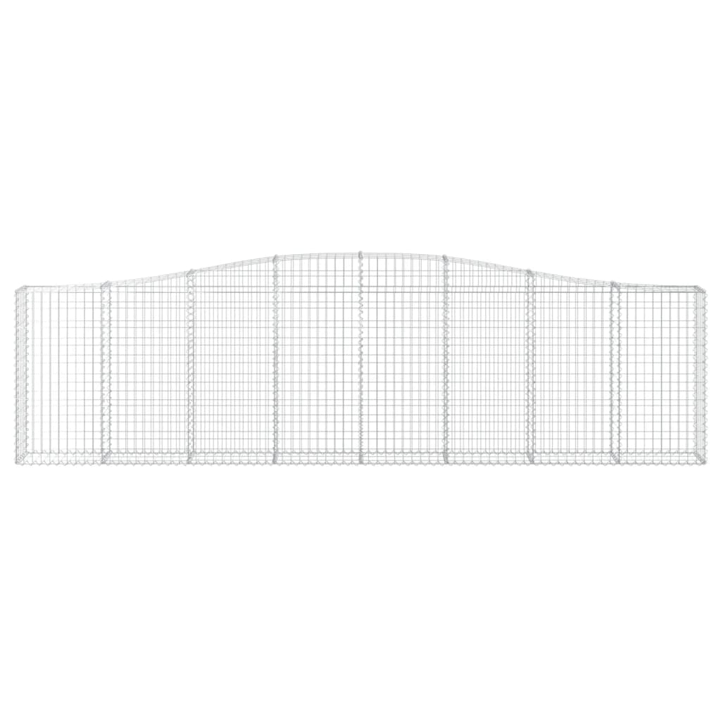 Cestas De Gaviones 15 Uds Forma De Arco Hierro 400x30x100/120cm_3