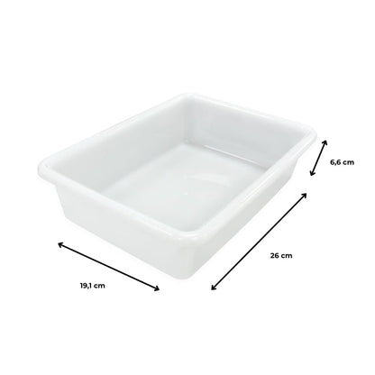 3 Bandejas Resistentes Uso Alimentario Con Tapa: 2,2l Sin Bpa (26,8 X 19,7 X 7 Cm). Cocinas, Restaurantes, Catering_3