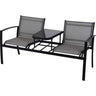 Banco de jardim de 2 lugares com mesa acoplada