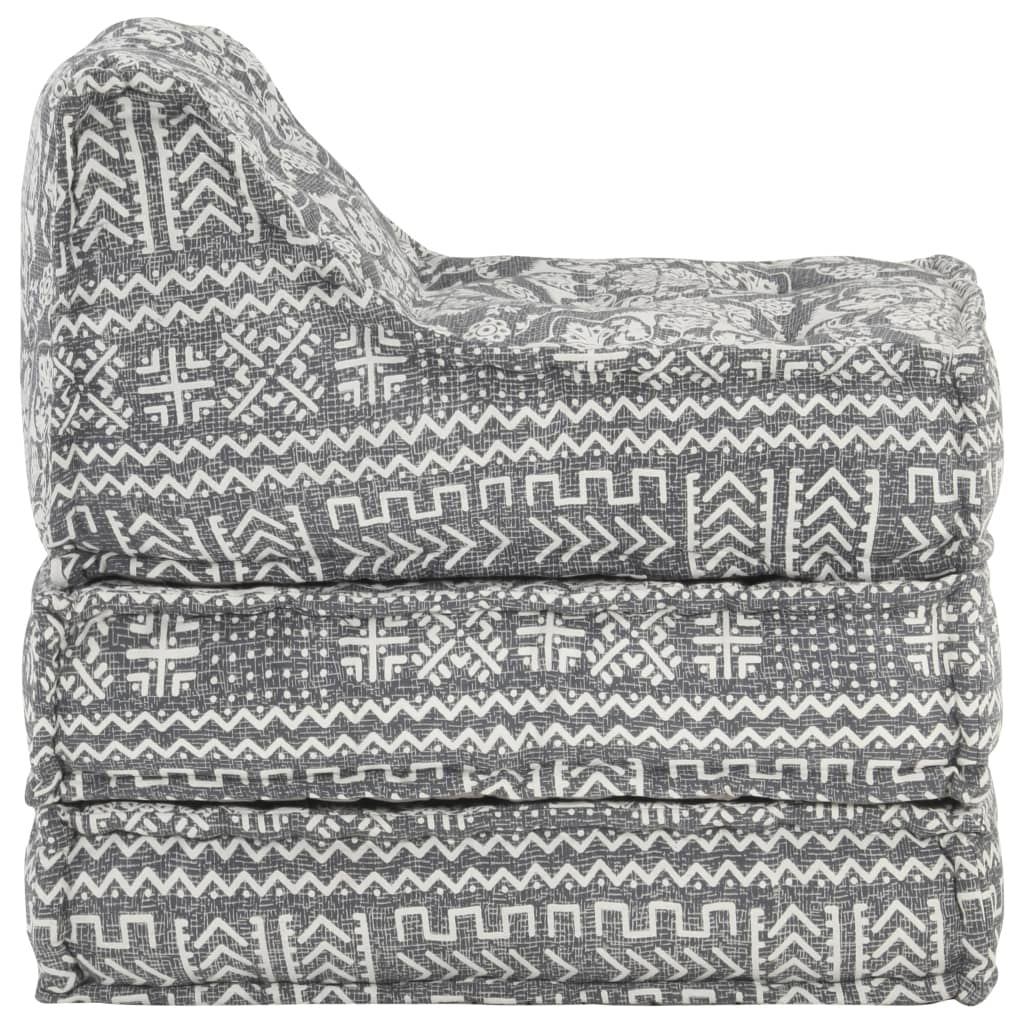 Vidaxl Puf Modular De Tela Gris Claro_4
