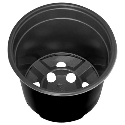 Maceta Redonda Para Flores 200 Uds. Negro Ø 10 X 8 Cm Plástico_5