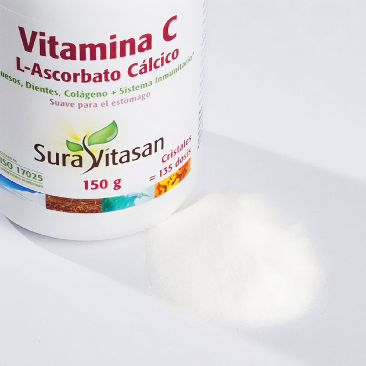 Vitamina C L-Ascorbato, Sura Vitasan, 150g