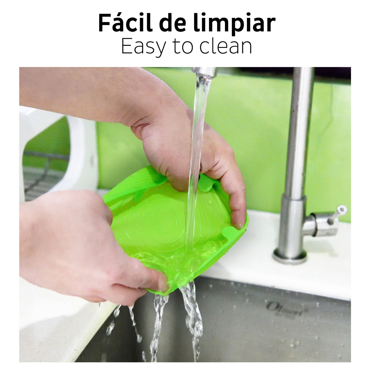 Olla A Presión Ø22cm 5,5l En Acero Inox + Set De 12 Tapas Silicona San Ignacio_3