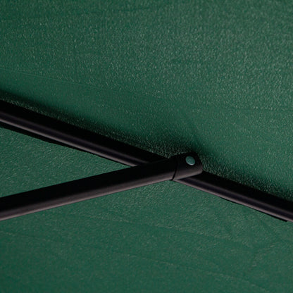 Outsunny Parasol Excéntrico Ø300 Cm Inclinable Con Manivela Para Jardín Verde_4