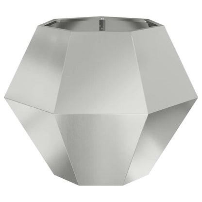 Jardinera 2 Uds. Plateado 75 X 75 X 60 Cm Acero Galvanizado_5
