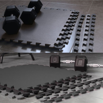 Jowy Tatami Puzzle 1cm 60x60cm – Pack 4 Uds (t60-4) Negro_4