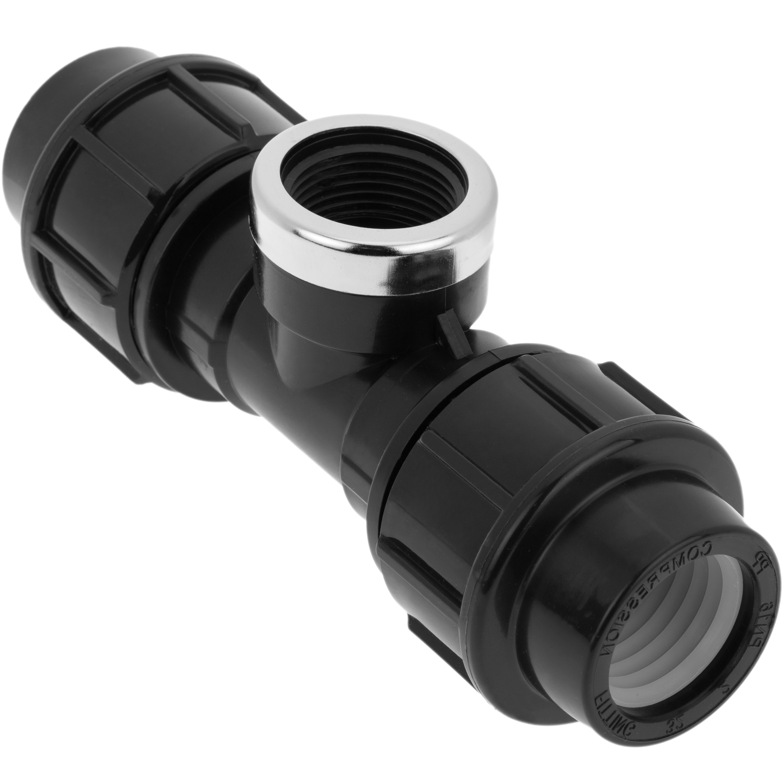 Conexión T Con Rosca Hembra De Polietileno 32 Mm X 1“ Para Sistema De Riego_4