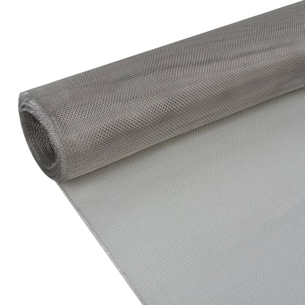 Malla Mosquitera De Acero Inoxidable Plateada 150x1000 Cm / Vetonek_2