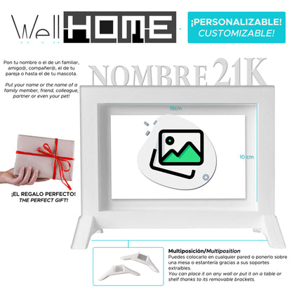Wellhome - Marco Carrera Xxk Blanco 20,5x13,5 Cm Para Fotos 10x15 Cm_1