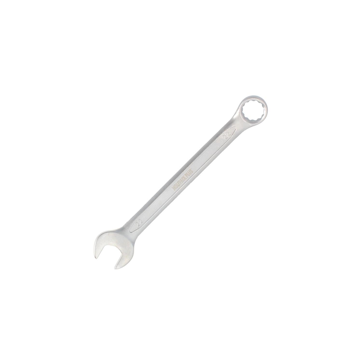 Llave Combinada Plus 22x22 Acero Cromo Vanadio Din 3113. Llave Doble Boca, Llave Fija, Llave Estrella