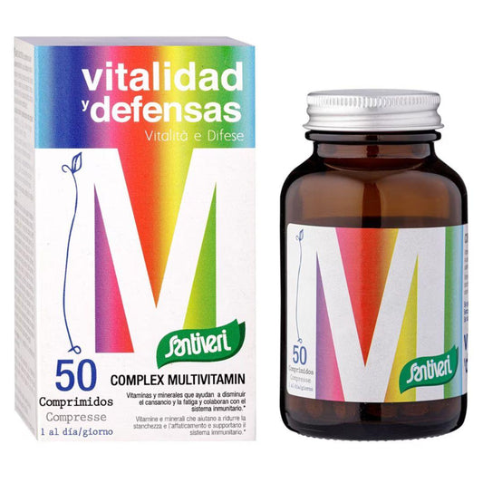Complexo Multivitamínico Santiveri Vitalidade e Defesas 50 comprimidos