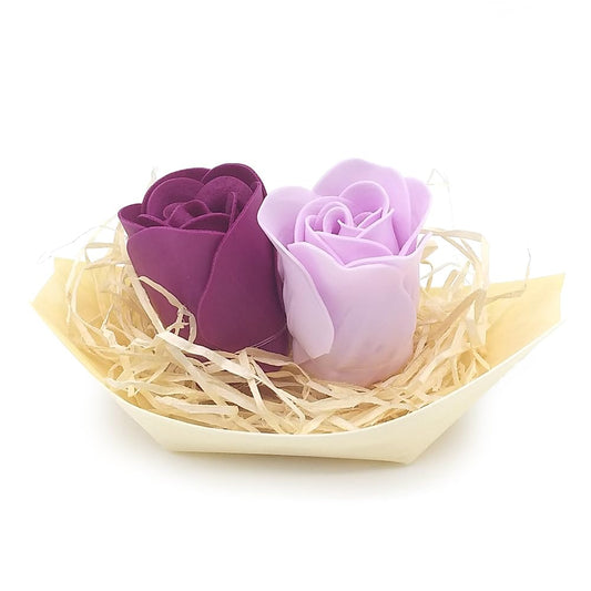 Barca Con Flores Para Regalo Invitados (lavanda) - Rosas De Jabón Para Baño Aromático. Detalle Original Para Eventos_0