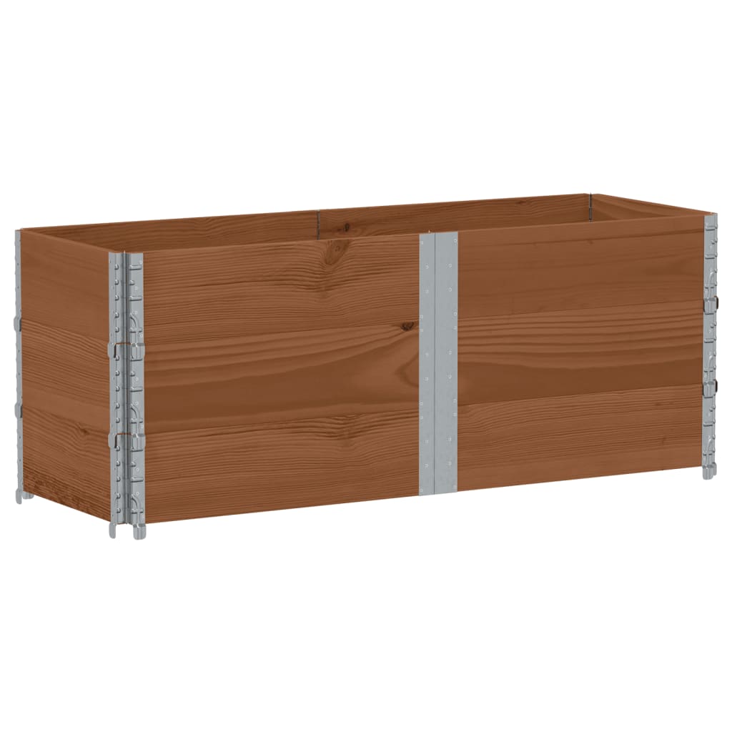 Jardinera De Madera Maciza De Pino Marrón 150x50 Cm_0