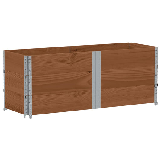 Jardinera De Madera Maciza De Pino Marrón 150x50 Cm_0