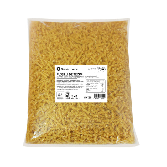 Fusilli de Trigo Biológico Planeta Huerto 5 Kg