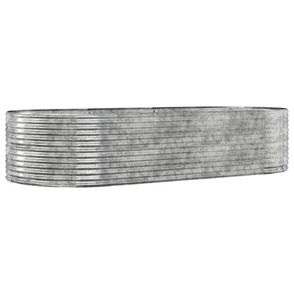 Jardinera Arriate Acero Galvanizado Plata 291x140x68 Cm_0