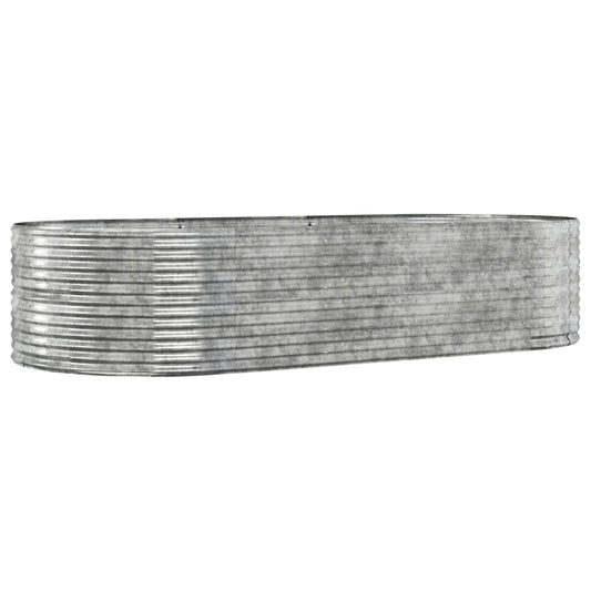 Jardinera Arriate Acero Galvanizado Plata 291x140x68 Cm_0
