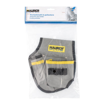 Funda Bolsa Porta Herramientas Para Cinturon Con 3 Bolsillos Y 4 Elasticos. Portaherramientas Electricista Multibolsillos
