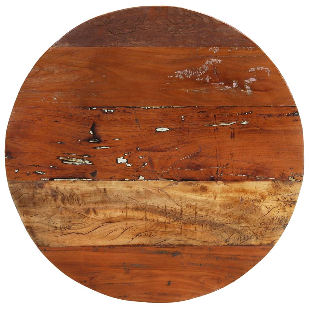 Mesa De Centro De Madera Maciza Reciclada Ø68 Cm_1