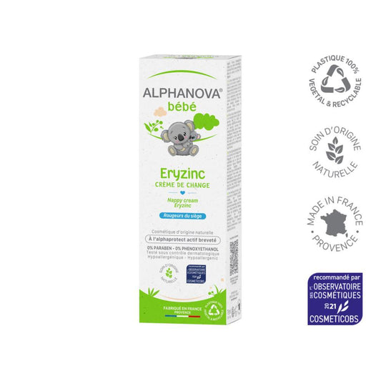 Creme para Fraldas Alphanova Natural Eryzinc Baby 75 gr