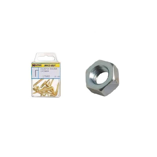 Tuerca Hexagonal Zincada M8  (15 Unidades)_0