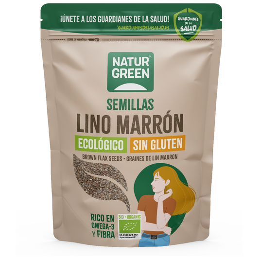 Semillas de Lino Marrón Bio Naturgreen 500g