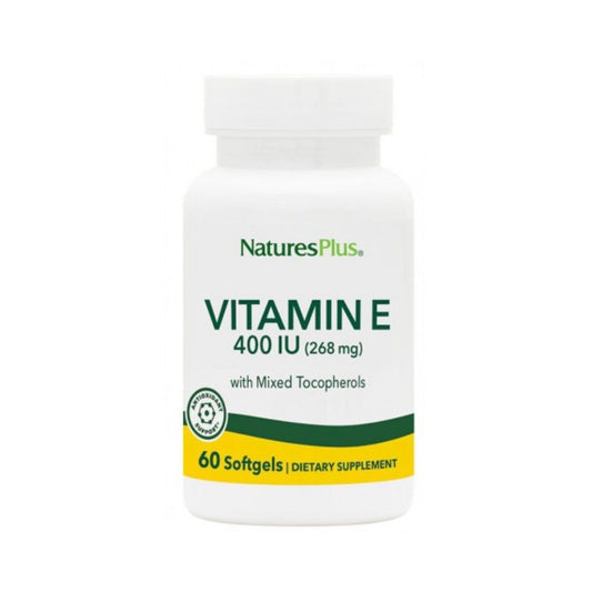 Vitamina E 400 UI Nature's Plus 60 pérolas