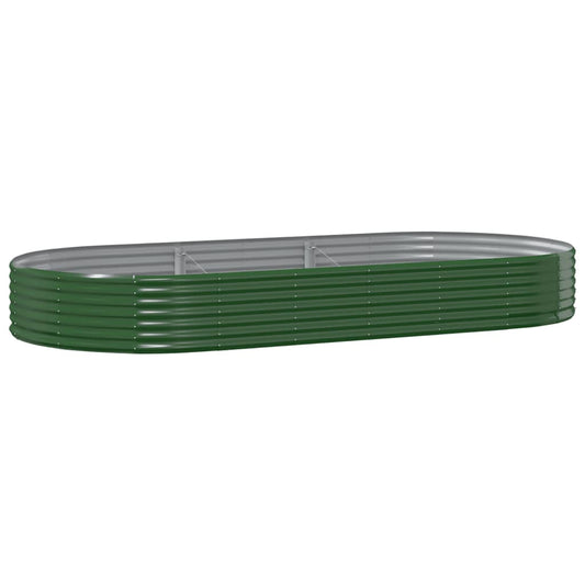 Jardinera Arriate Acero Galvanizado Verde 296x140x36 Cm_0