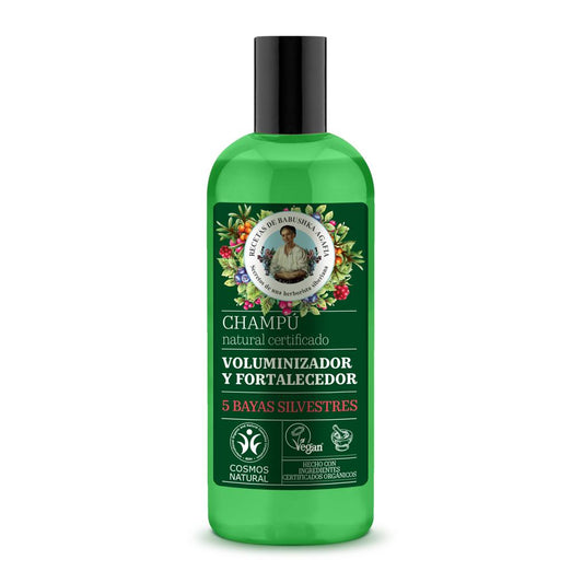 Champô volumizador e fortalecedor natural certificado Agafia Natura Siberica 260 ml