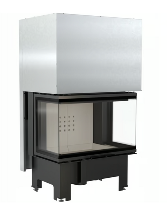 Bricosol Chimenea De Leña De Acero Kratki Nbc 800/400 10 Kw Ø 200 Puerta Elevable_0