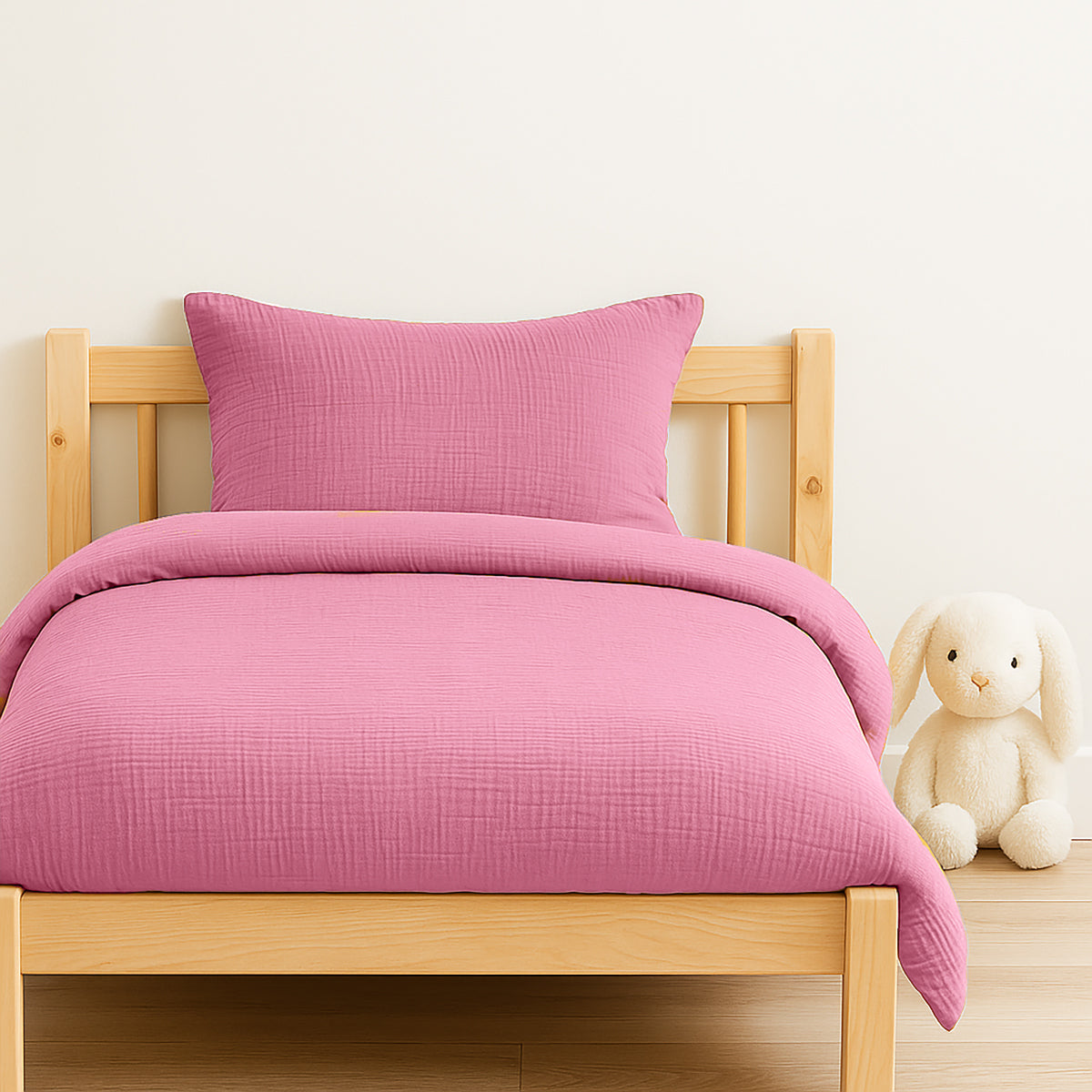 Funda Nórdica De Algodón Bio Rosa_2