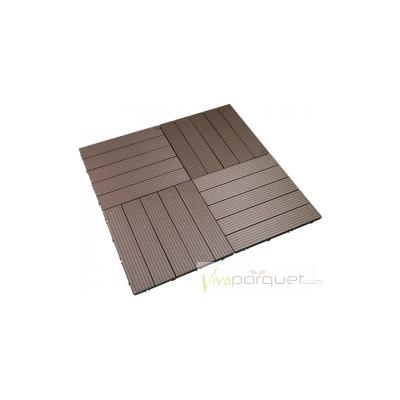 Embalagem com 5 peças compostas Durafloor 50x50 Dioco Chocolate 1,25 m2