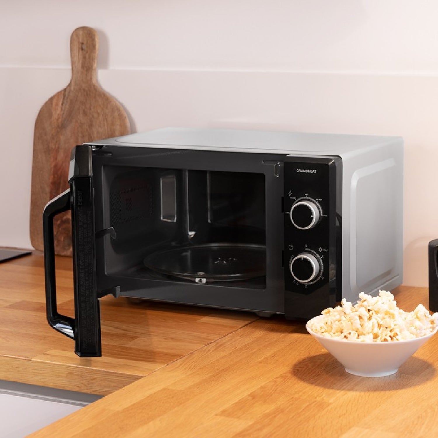 Microondas De 20 Litros Grandheat 3050. 1050 W En 6 Niveles, Revestimiento Anti-dirt Itech, Tecnología 3dwave, Modo Descongelación, Temporizador, Ne_4