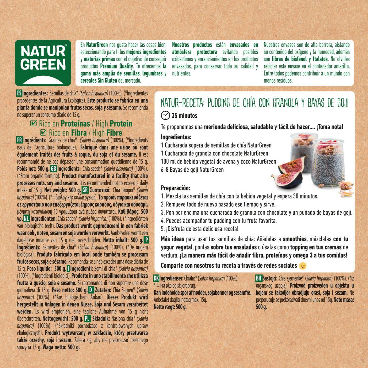 Sementes de Chia Biológicas NaturGreen