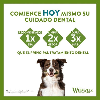 Whimzees Escova de dentes para cães M 12 unidades